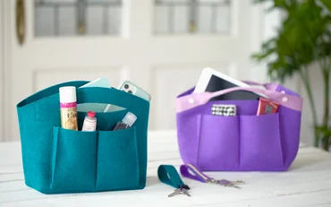 Taschen Organizer mit gratis Schnittmuster und Nähanleitung selber nähen