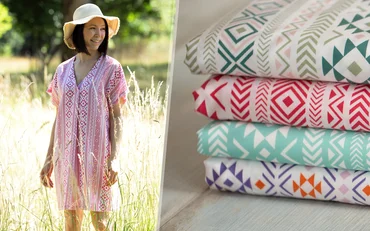 Stoffkollektion Sommer Tencel Webware Boho Vibes DIY
