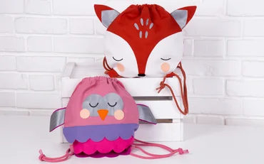 Nähanleitung Kinder-Rucksack Fuchs Eule Freebie