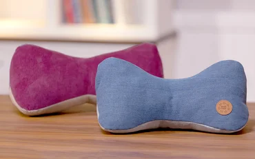 Anleitung für Lesknochen Nackenkissen zum Selbernähen