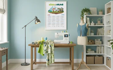 pattydoo Nähkalender 2026 zum selber Ausdrucken