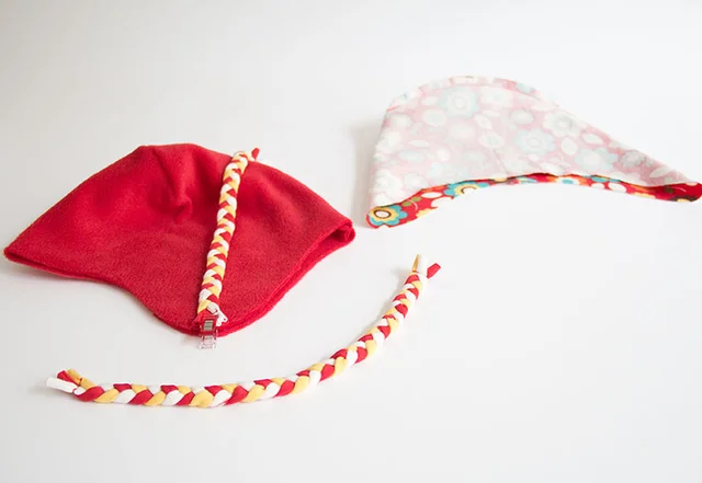 Kindermütze mit Kordel selber nähen