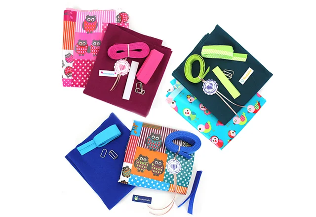 3er Stoffset zum Nähen der Umhängetasche