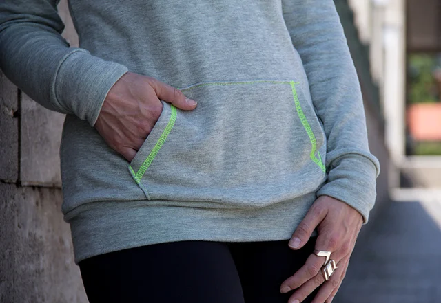 Kapuzenshirt Schnittmuster mit Kängurutasche