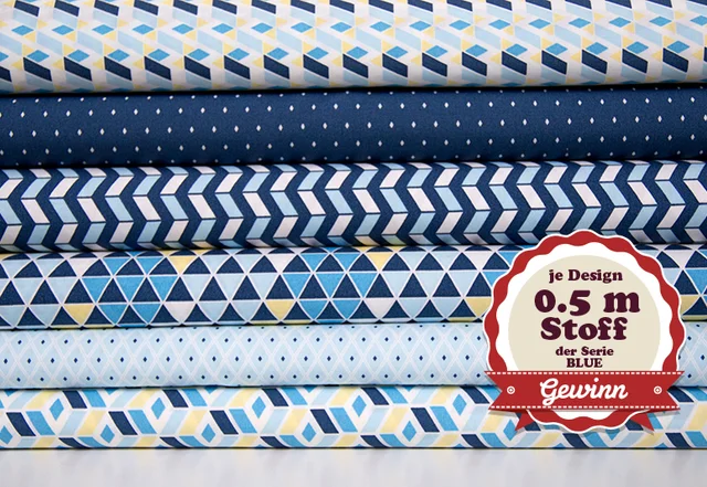 pattydoo Stoffe Geometric Fever BLUE