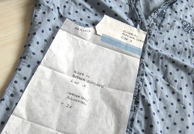 Bluse Zuschnitt