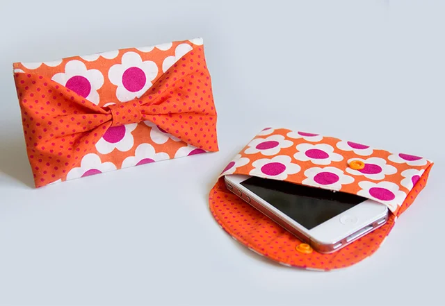 Schnittmuster Handytasche Bowie Flower-Power Retrostoff