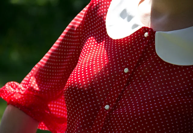 Schnittmuster Bluse mit Bubikragen selber nähen