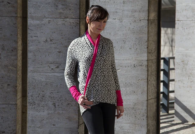 Schnittmuster Cardigan mit Schalkragen