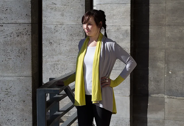 Schnittmuster Cardigan DIY zweilagig nähen