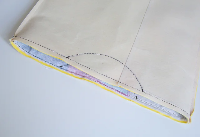 Taschenteile zusammennähen