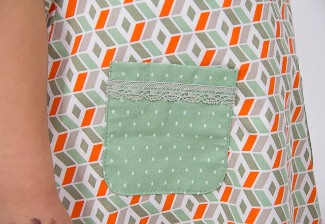 Dirndlkleid mit aufgesetzten Taschen nähen