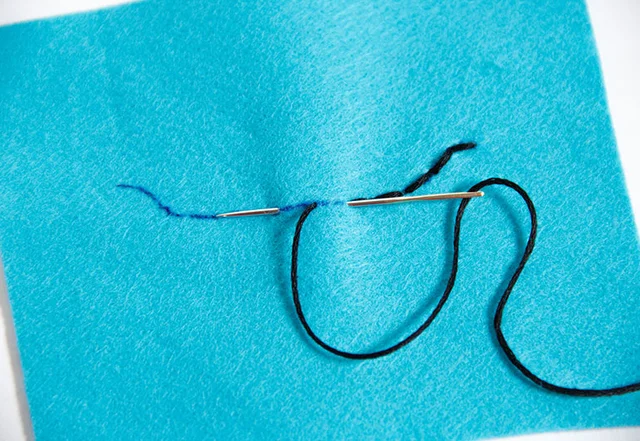 kostenloses Schnittmuster Filzmonster mit der Hand nähen Mundform