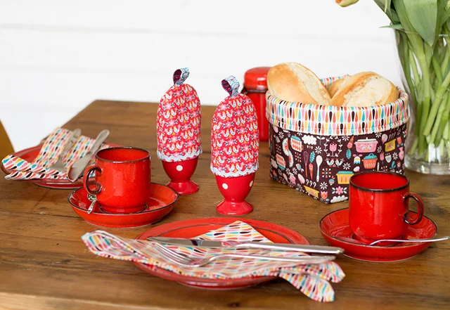 Eierwärmer Brotkorb Serviette Nähanleitung