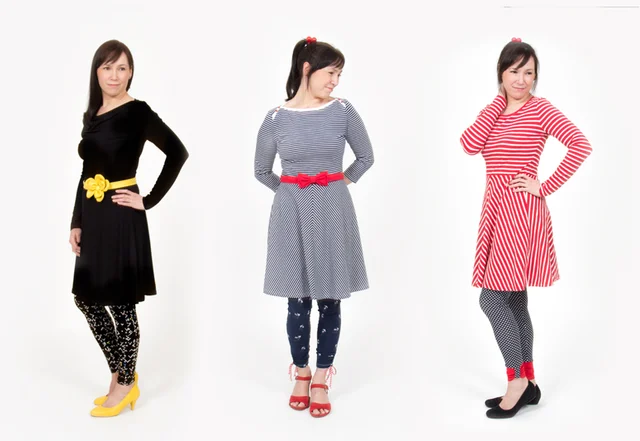 Jerseykleid mit Leggings selber nähen