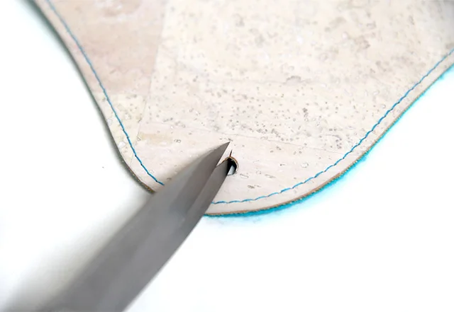 Nähanleitung: Brillenetui: Loch stanzen