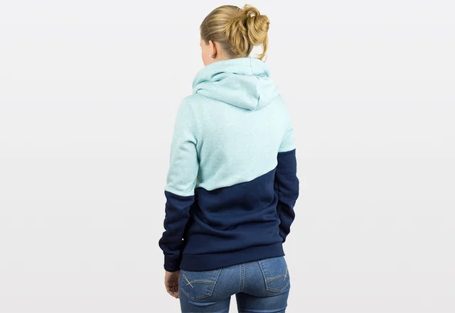 Frauen Kapuzenpullover Schnittmuster Teilungsnaht