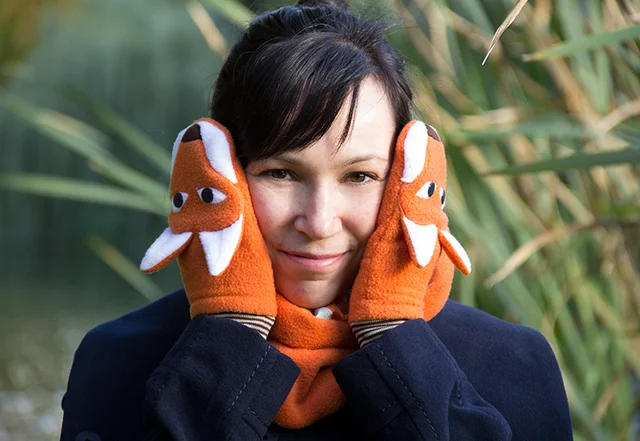 Fuchshandschuhe mit kostenlosem Schnittmuster selber nähen