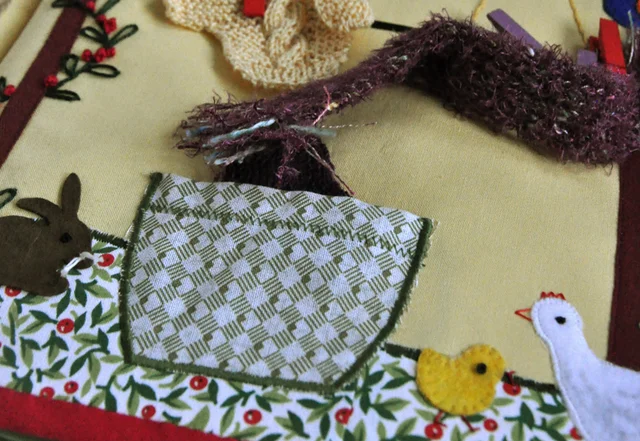 Fühlbuch für Babies Wäscheleine