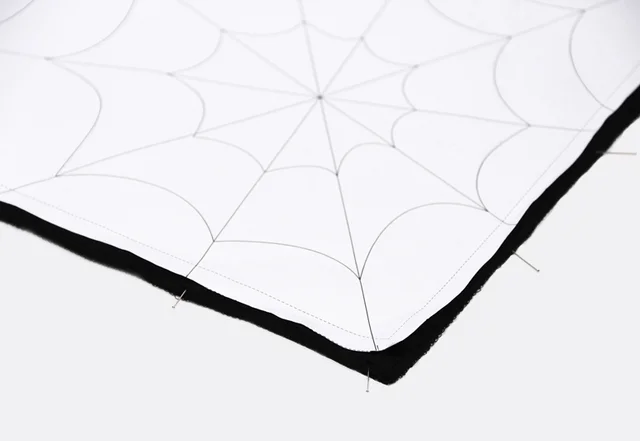 Halloween tutorial Vorlage Spinnennetz abzeichnen