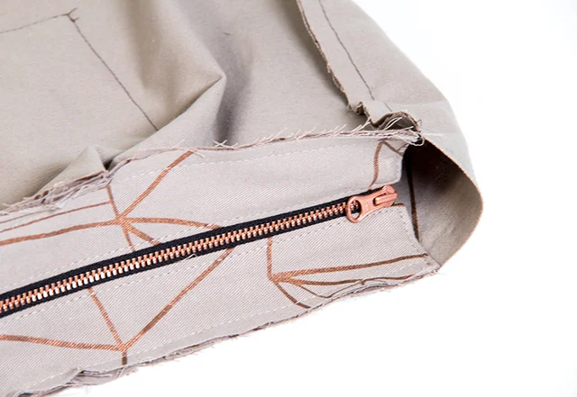 Hobo-Bag Reissverschluss Kupfer