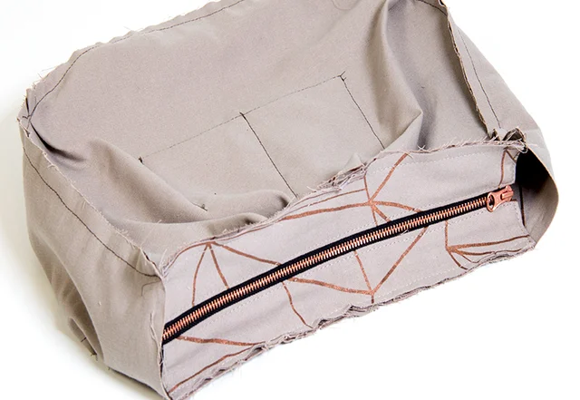 Hobo-Bag Reissverschluss nähen