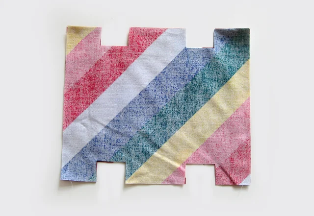 gratis Schnittmuster Spitzentäschlein wenden und bügeln