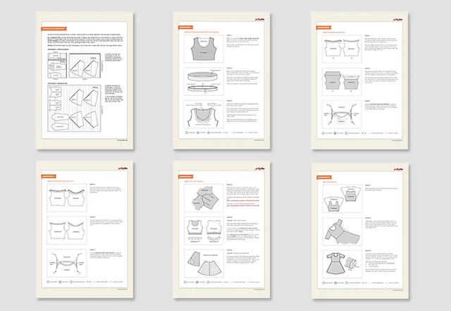 Jerseykleid PDF Anleitung Vorschau