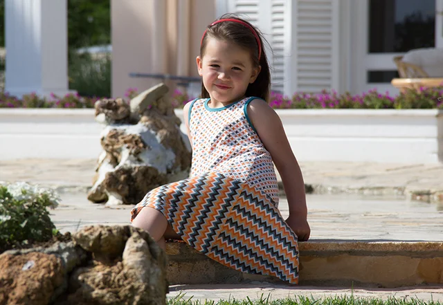 Schnittmuster Jerseykleid für Kinder nähen