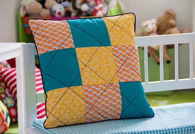 Jinnyjou Stoffe Schnittmuster Patchwork-Kissen