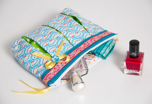 Jinnyjou Stoffe Schnittmuster gratis Kosmetiktasche Susie