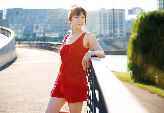 Jumpsuit rot Berlin Spree