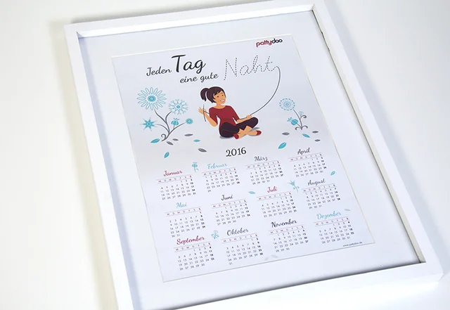 Kalender nähen Kalender nähen