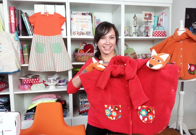 Kinderponcho selber nähen Kinderponcho selber nähen