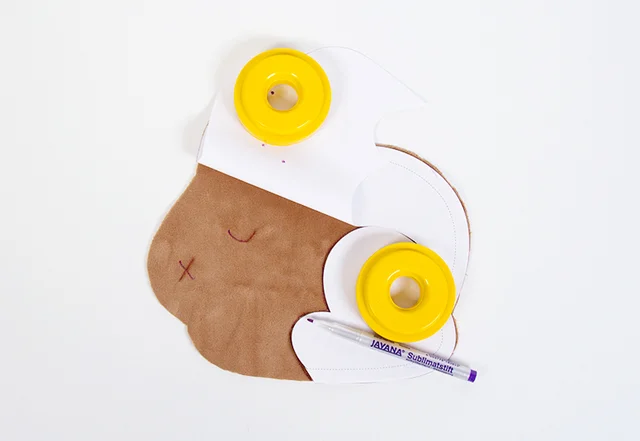 Kissen Hase Anleitung aufzeichnen