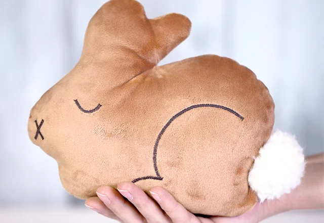 Kissen Hase selber nähen Kuschelhase