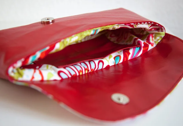 Handtasche Clutch mit Magnetverschluss selber nähen