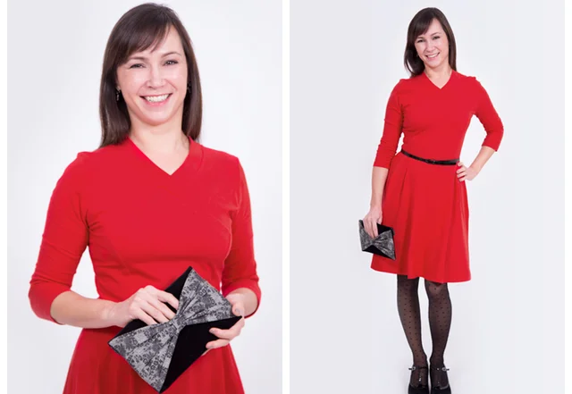 Kleid rot nähen Kleid rot nähen