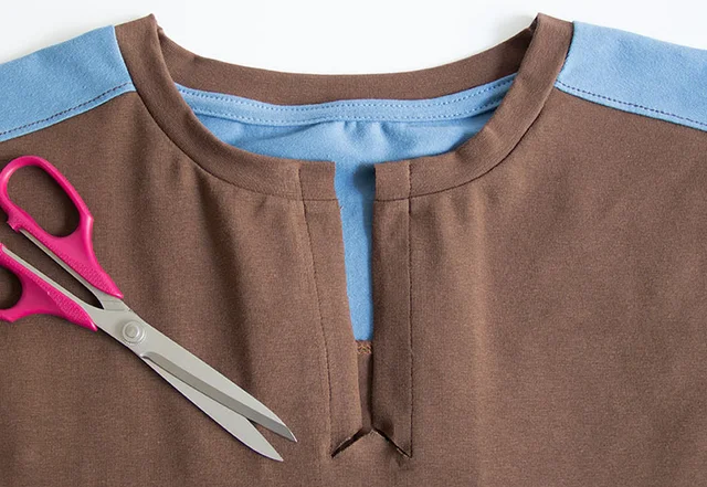 Nähanleitung mit Video: Knopfleiste einschneiden