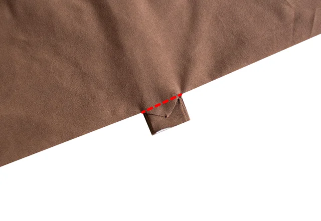 Nähanleitung mit Video: Knopfleiste Leistenteil umklappen