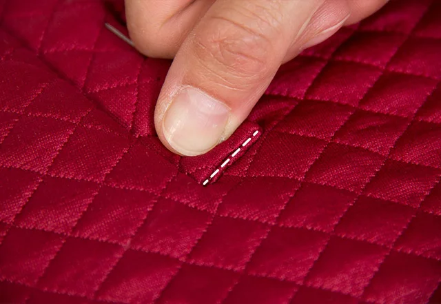 kostenlose Nähanleitung Leistentasche Leisten festnähen