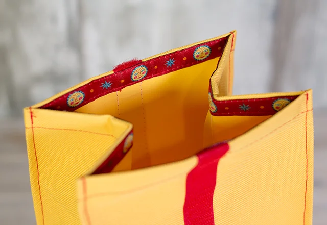 Lunchbag Schnittmuster Webband