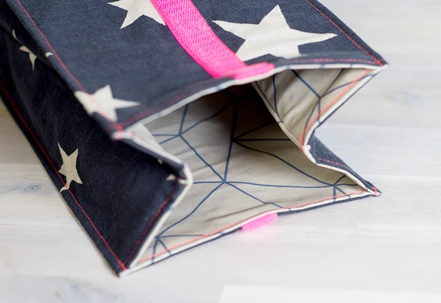 Lunchbag Wachstuch nähen