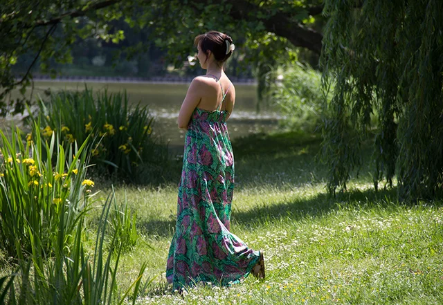 Schnittmuster Sommerkleid zum Maxikleid verlängern