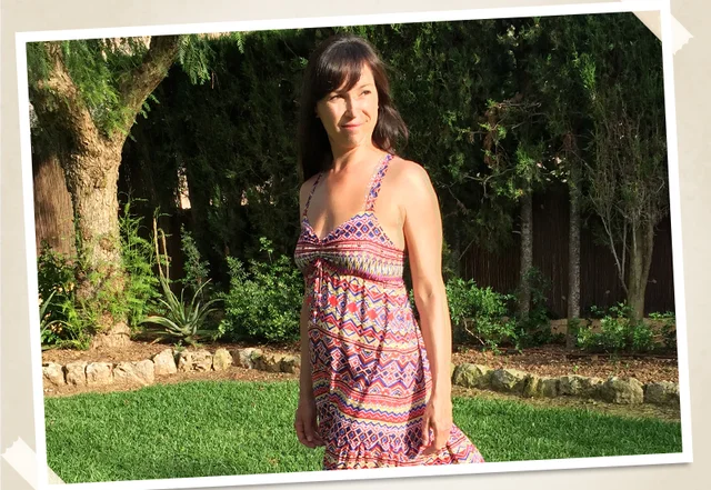 Maxikleid für den Sommer mit Trägern