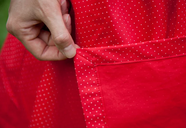 Rockecke als saubere Briefecke genäht