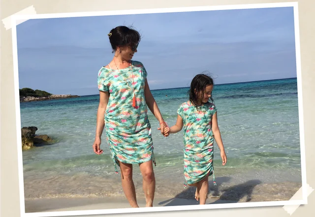 Mutter & Tochter Partnerlook Kleid nähen Mutter & Tochter Partnerlook Kleid nähen