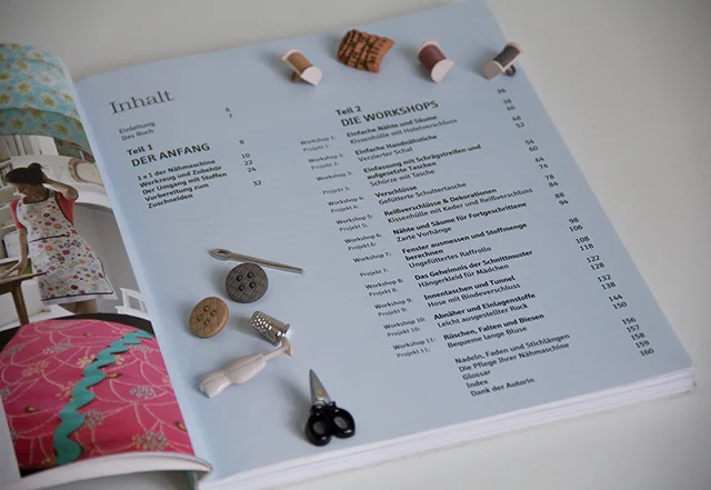 Buchinhalt: Nähmaschinenatelier Buchinhalt: Nähmaschinenatelier