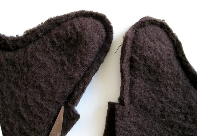 Nahtzugabe bis zum Nahtanfang einschneiden