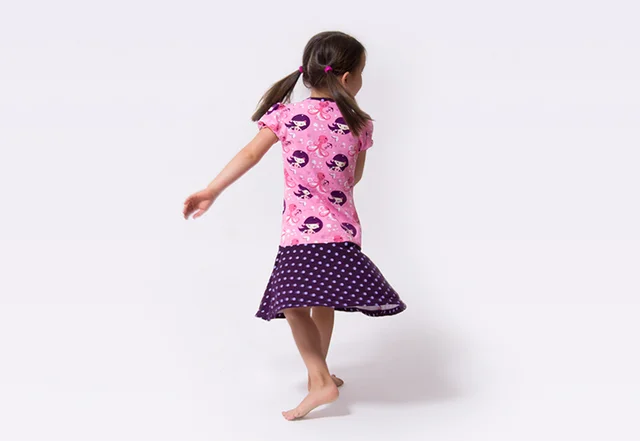 Schnittmuster Kinderjerseykleid